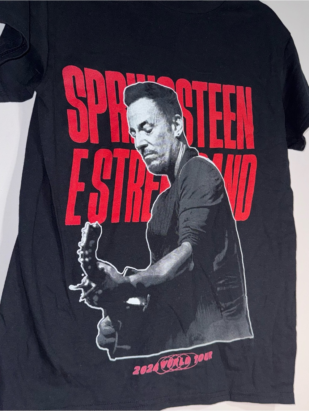 Bruce Springsteen E Street Band 2024 World Tour Graphic Band Tee Small
